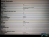 a lot of information on the screen of the computer