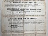 an old newspaper advertises the journey of a french soldier