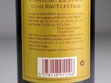 a bottle of wine with a barcode on the label