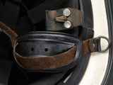 a close up of a helmet with a pair of goggles on it