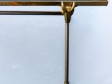 marble top coffee table with brass legs