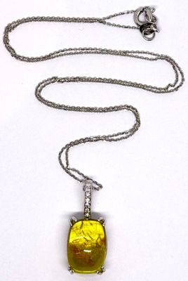 Chaine maille forçat et son pendentif le tout en or blanc 18…