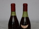 two bottles of wine sitting next to each other on a table