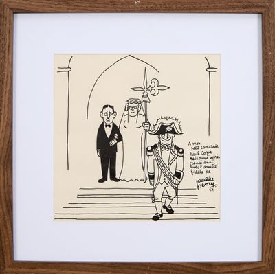 Maurice Henry (1907-1984) Le Mariage 1957 Encre sur papier s…