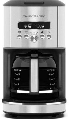 gros plan d'une cafetière sur fond blanc