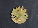 an image of a gold brooch with a sun on it