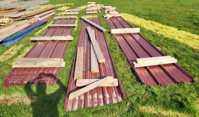 environ 85 plaques de tôle bac acier / acier profilé dont ce… - Photo 1