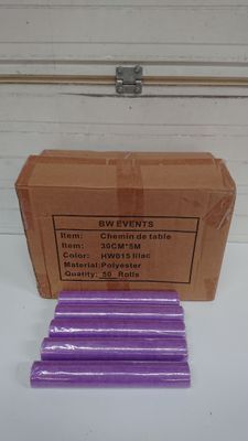 Lot de 50 rouleaux de chemin de table 30cmx5m , couleur lila…
