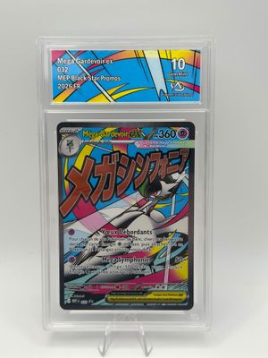 a close up of a card in a clear plastic holder
