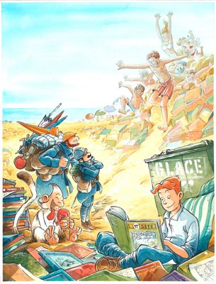 MARKO né en 1969. Affiche du festival BD Plage Sète 2022.