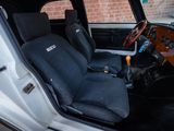 a car that has a steering wheel and a seat in it