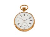 Montre de poche avec chiffres romains et chiffres romains sur le cadran