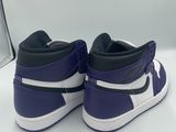 nike air jordan 1 mid court purple / white