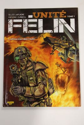 la couverture d'une bande dessinée représentant un soldat tenant un fusil