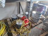 a lot of tools that are sitting on a pallet