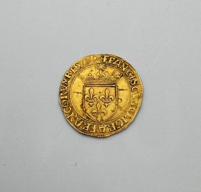 Royale française écu d'or au soleil François Ier Lyon - Photo 1