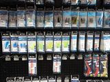 many different types of fishing lures in the store