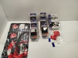 a box of assorted items sitting on a table