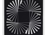 an image of a black and white picture of a square with white lines