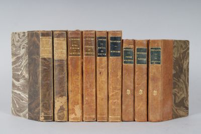 9 vol. in-12 éd. Lemerre demi-rel.