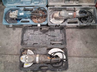 Ensemble comprenant : trois disqueuses filaires de marques e… - Photo 1