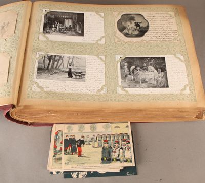un livre ouvert sur lequel figurent des photos de personnes et d'autres images