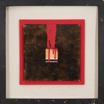 Bernard Aubertin (1934-2015) Dessin de feu 2007 Technique mi…