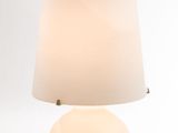 a lamp that is sitting on a table next to a lamp