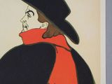 an image of a painting of a man wearing a hat and a red scarf