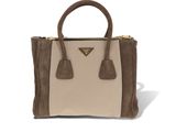 Sac fourre-tout en cuir « colorblock » de Prada