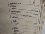 cardboard box sitting on the ground with instructions on it