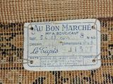 a close up of a label on a piece of fabric