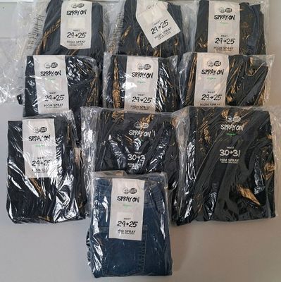 Lot de 10 jeans - SPRAY ON - Diverses tailles - Neuf - TVA R…