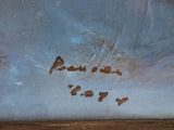 an image of a painting with writing on it on a wall