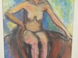 une image d'un tableau représentant une femme assise sur une chaise