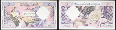 deux photos représentant deux billets sur lesquels figurent les portraits d'un homme et d'une femme
