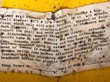 a piece of paper that has some writing on it