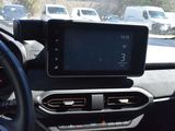 a car dashboard with a gps device in it