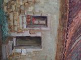 a painting of a kitchen with a stove and oven