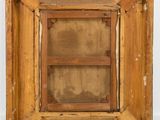 an old wooden picture frame with a window in the middle of it