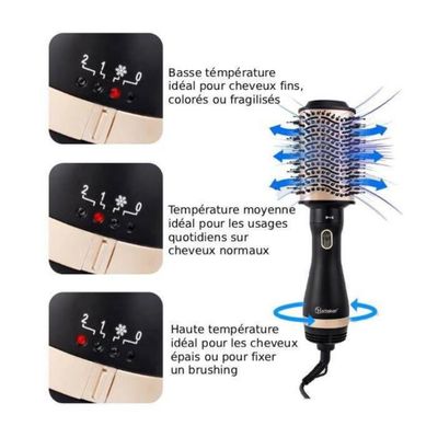 Lot de 2 brosses chauffantes