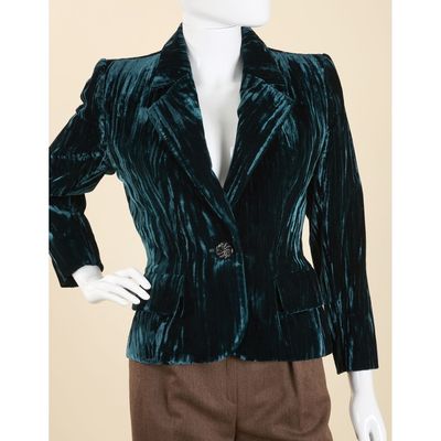 Yves SAINT LAURENT Rive gauche, Veste de blazer en velours b…