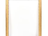 an image of a gold frame with a white background