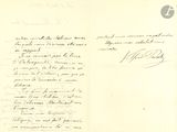 une vieille lettre manuscrite écrite par un homme assis sur un banc