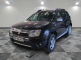 a picture of a black dacia parked in a garage