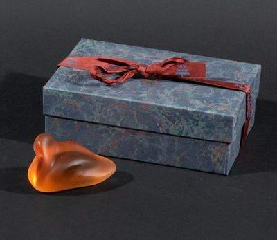 Saint Louis. Canard ambre satiné.