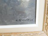 une photo d'un tableau posé sur le rebord d'une fenêtre