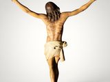 jesus on the cross with his arms spread out