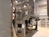 a machine that is sitting inside of a building