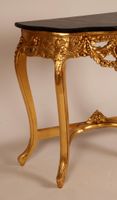Console d'applique en bois richement mouluré, sculpté et dor… (photo 5)